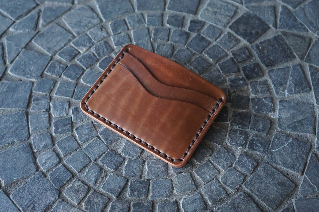 Buckler (4 Slots) - Rocado Tiger Stripe Brown Shell Cordovan Front Pocket