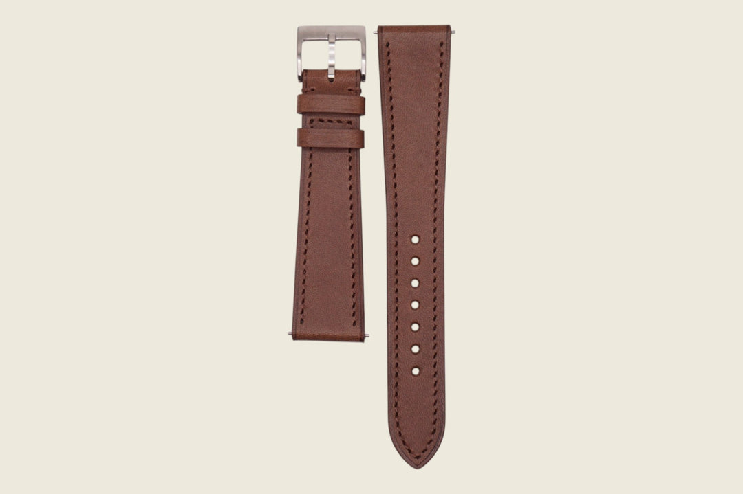 Buttero Stitched Strap Brown Watch Straps