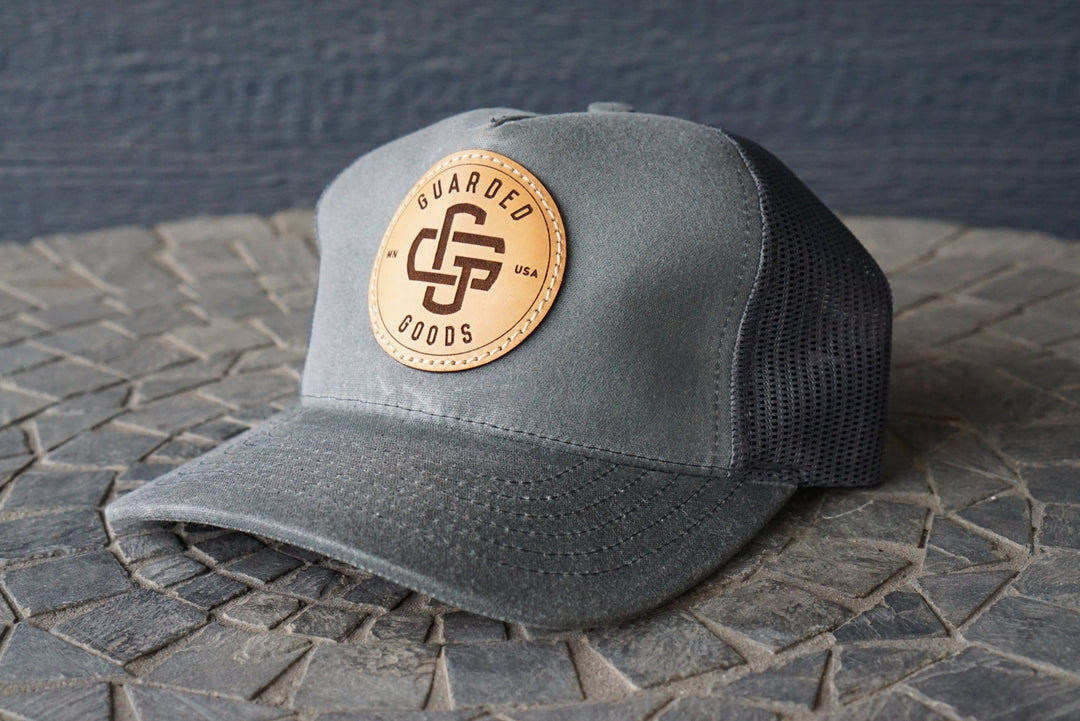 Charcoal Waxed Canvas Trucker Hat RTS - Hats