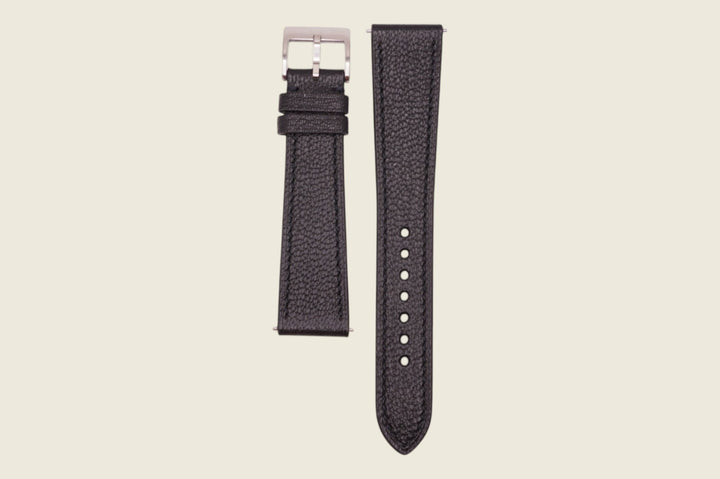 Chevre Sully Stitched Strap Black Watch Straps