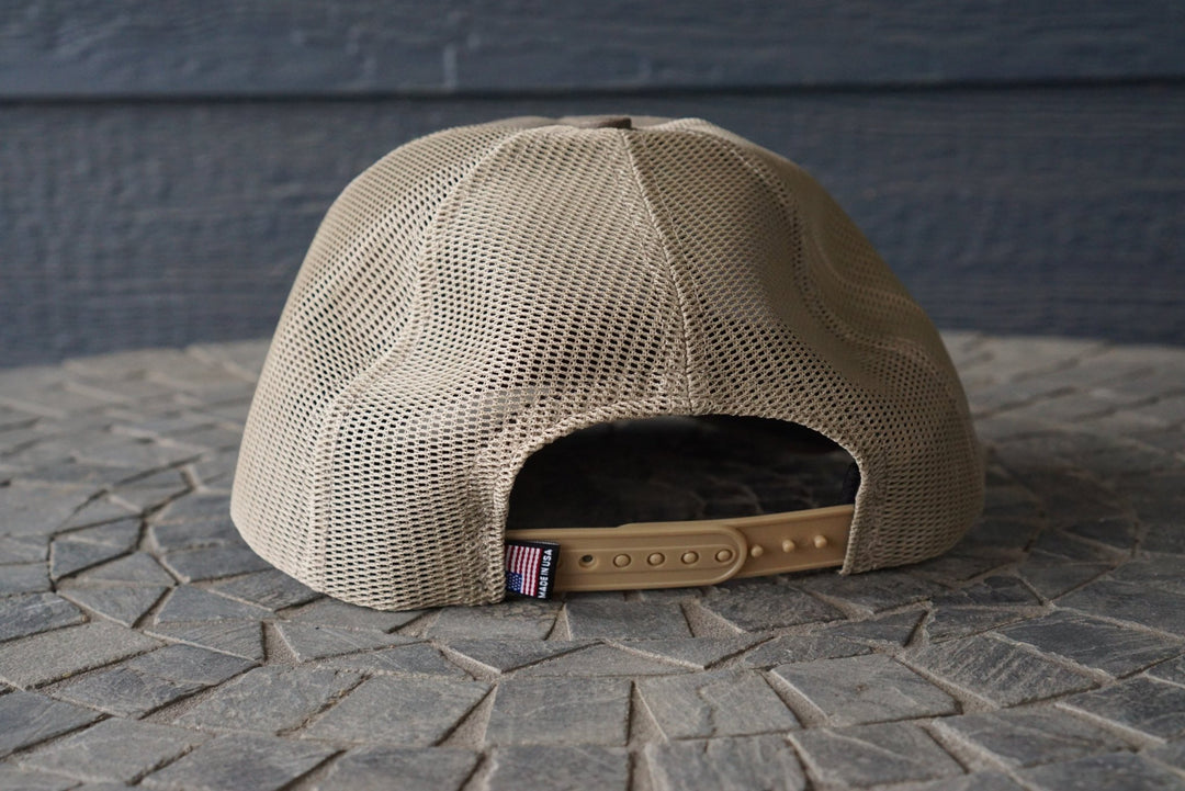 Dark Olive Waxed Canvas Trucker Hat RTS - Hats