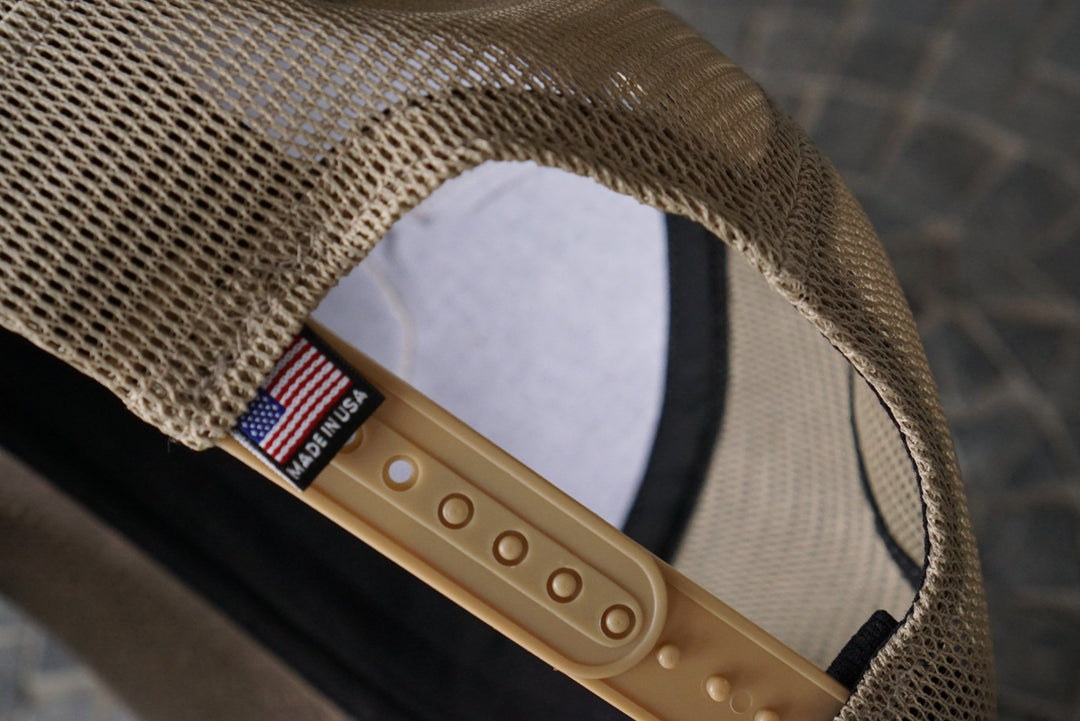 Dark Olive Waxed Canvas Trucker Hat RTS - Hats