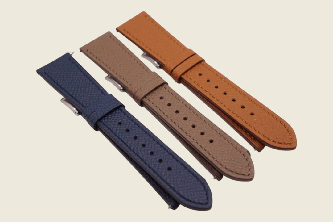 Epsom Calf Stitched Strap Watch Straps
