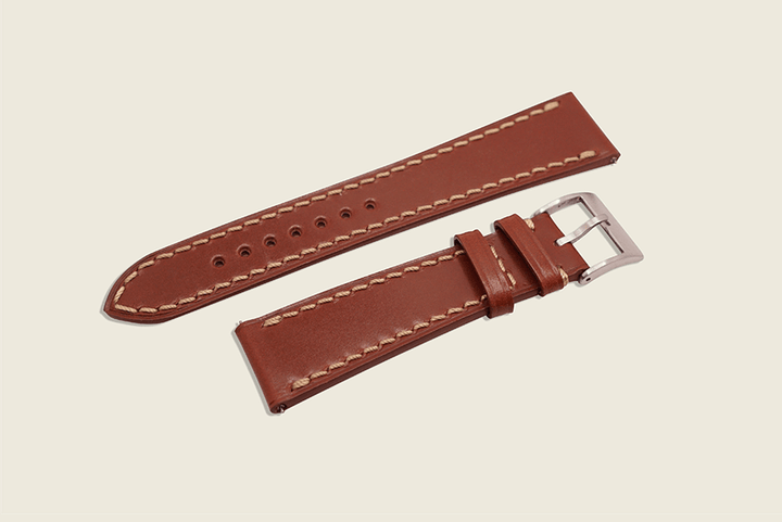 Hazel English Bridle Stitched Strap Watch Straps