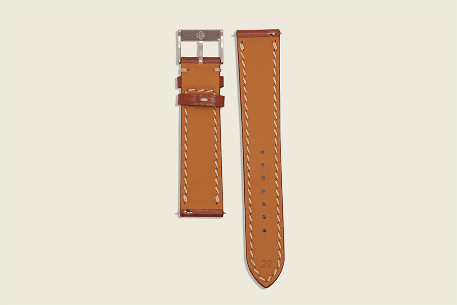 Hazel English Bridle Stitched Strap Watch Straps