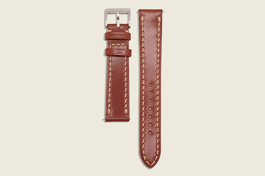 Hazel English Bridle Stitched Strap 18mm x 16mm Watch Straps