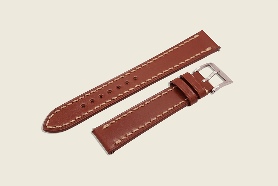 Hazel English Bridle Stitched Strap Watch Straps