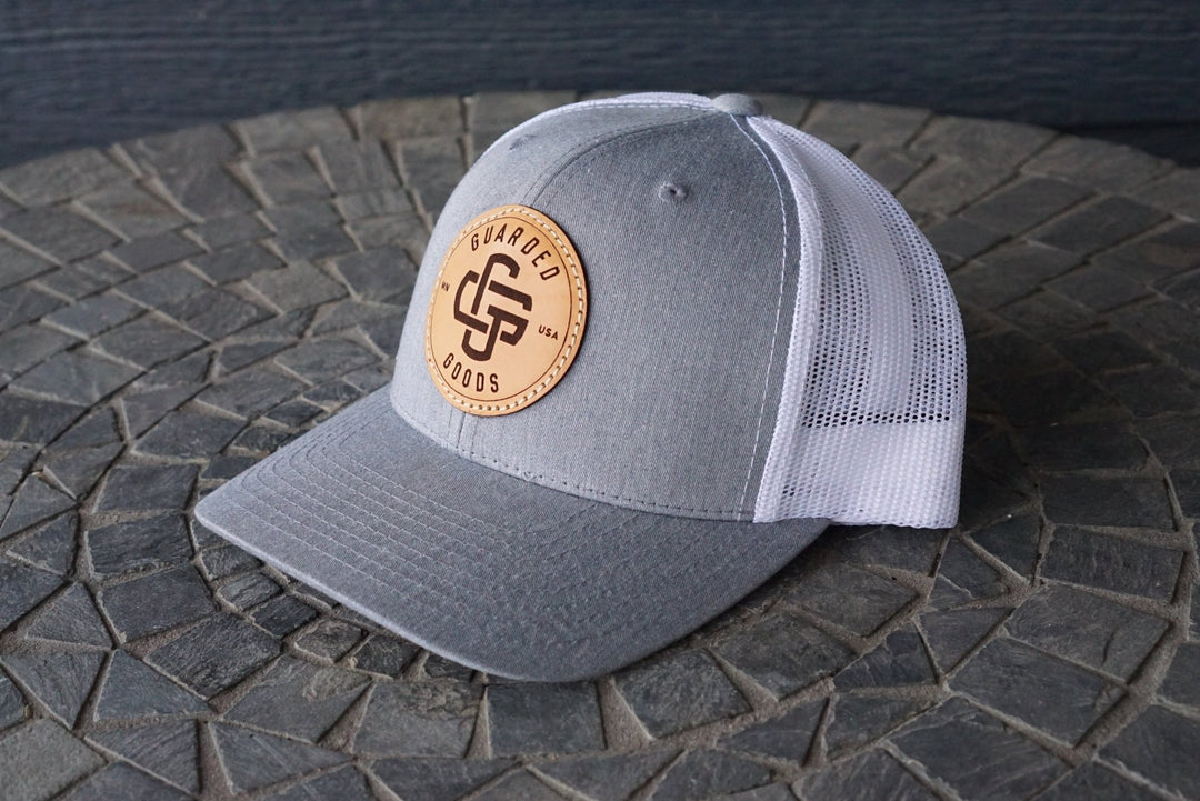 Heather White Poly/Cotton Trucker Hat RTS - Hats