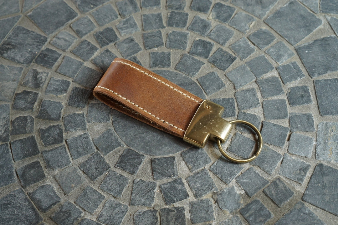 Lanyard Loop - Horween Leathers Natural Workshoe Butt RTS - Accessories