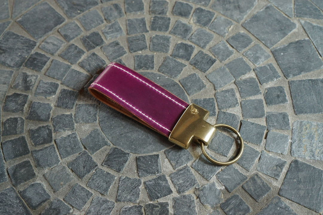 Lanyard Loop - Horween Leathers Ultraviolet Shell Cordovan RTS - Accessories