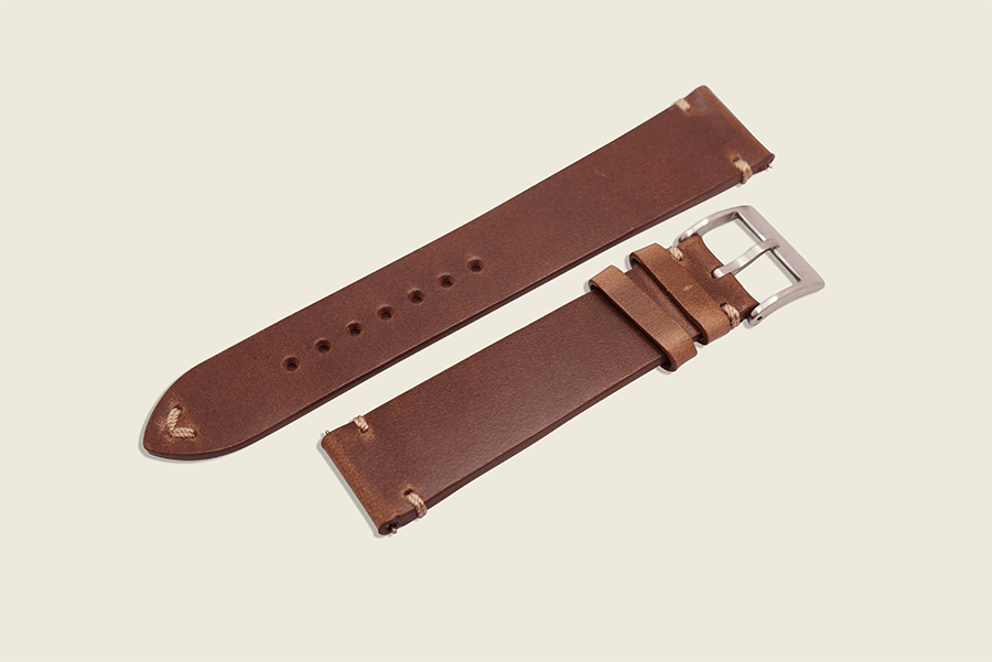 Natural Chromexcel Minimal Strap Watch Straps
