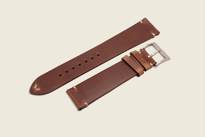 Natural Chromexcel Minimal Strap Watch Straps
