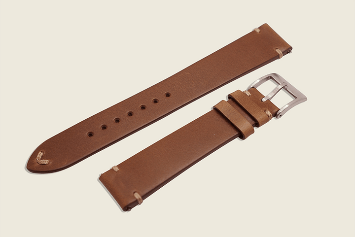 Natural Chromexcel Minimal Strap Watch Straps