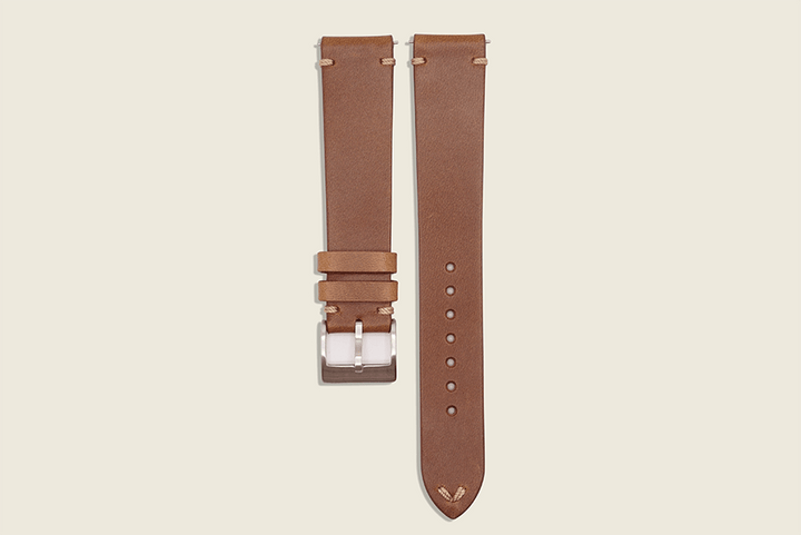 Natural Chromexcel Minimal Strap 18mm x 16mm Watch Straps