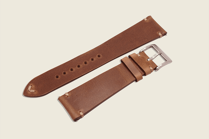 Natural Chromexcel Minimal Strap Watch Straps