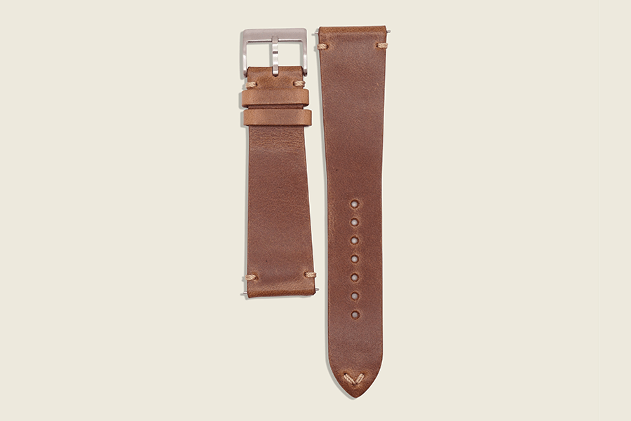 Natural Chromexcel Minimal Strap 20mm x 18mm Watch Straps