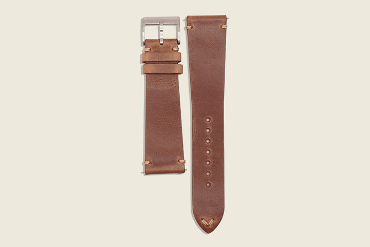 Natural Chromexcel Minimal Strap 20mm x 18mm Watch Straps