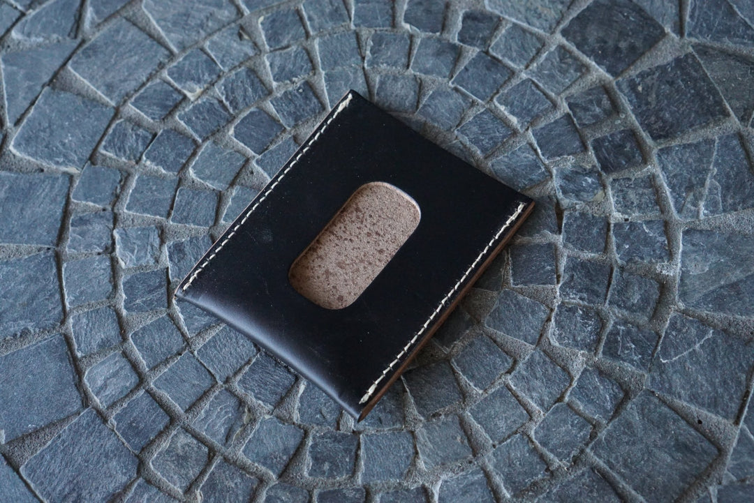 Safeguard - Horween Black Horse Strip Front Pocket