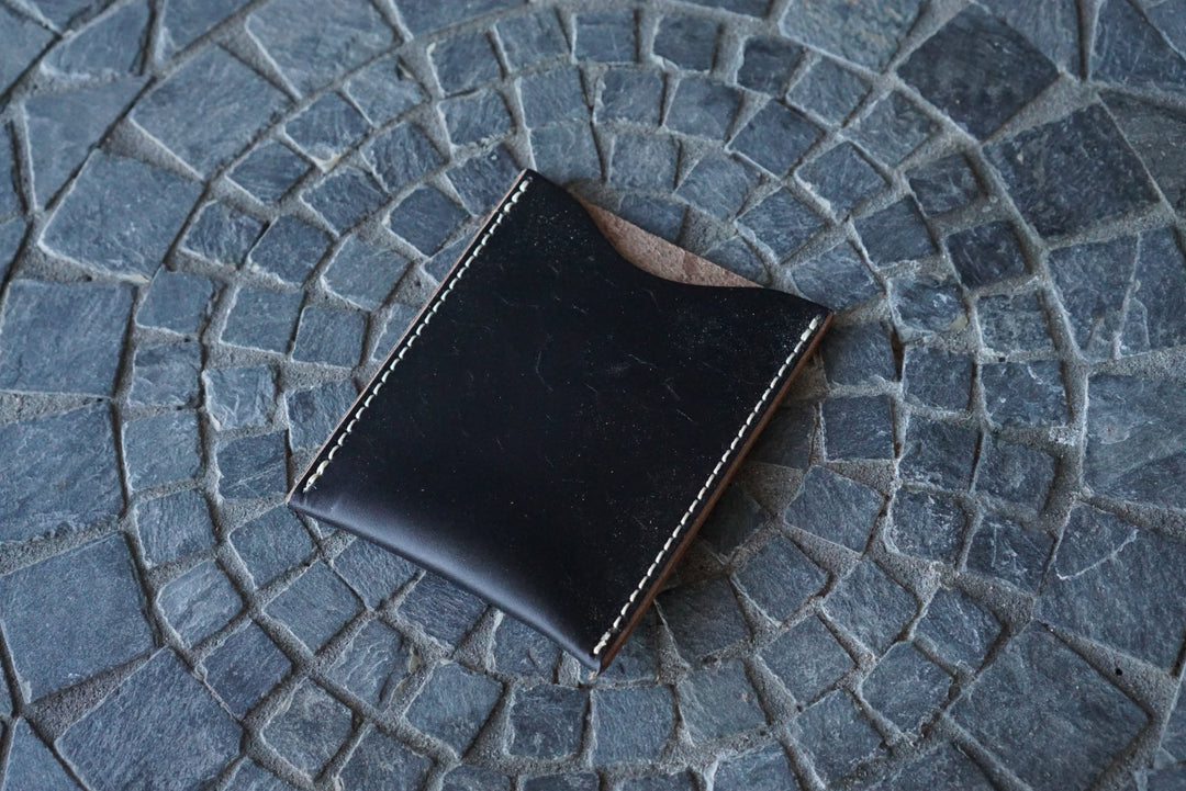 Safeguard - Horween Black Horse Strip Front Pocket