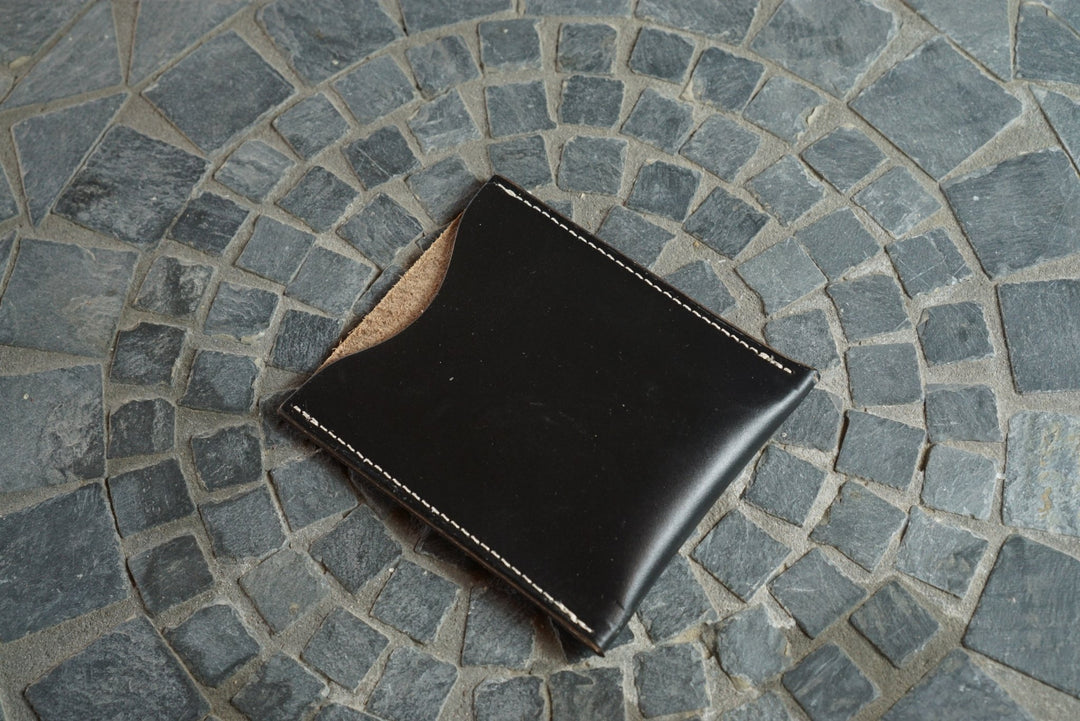 Safeguard ID Window - Horween Black Chromexcel Horsestrip Front Pocket