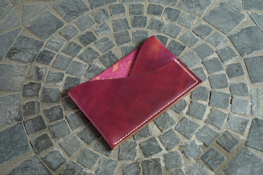 Sentinel - Horween (USA) Marbled Ultraviolet Shell Cordovan Front Pocket