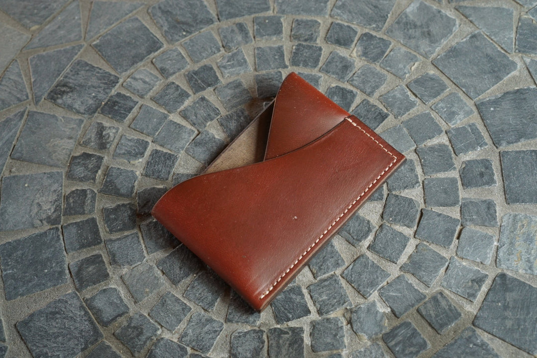 Sentinel - Horween (USA) Tan Workshoe Horsebutt Front Pocket