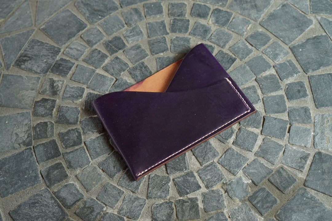 Sentinel - Horween (USA) Violet Shell Cordovan Front Pocket