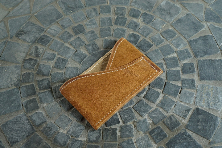 Sentinel - Light Brown Suede Front Pocket