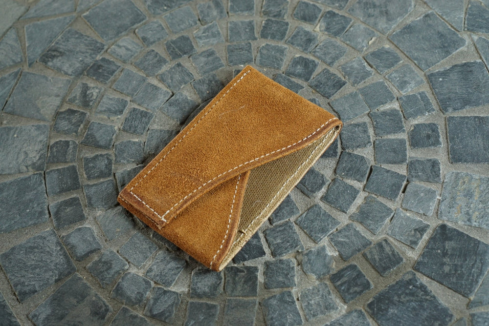 Sentinel - Light Brown Suede Front Pocket