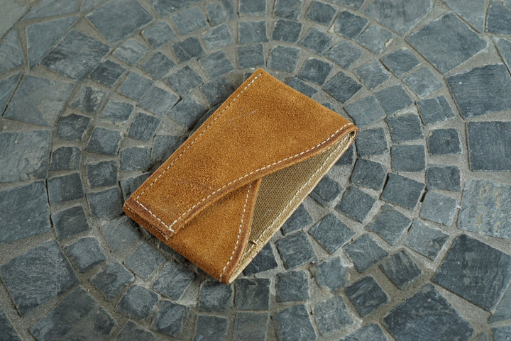 Sentinel - Light Brown Suede Front Pocket