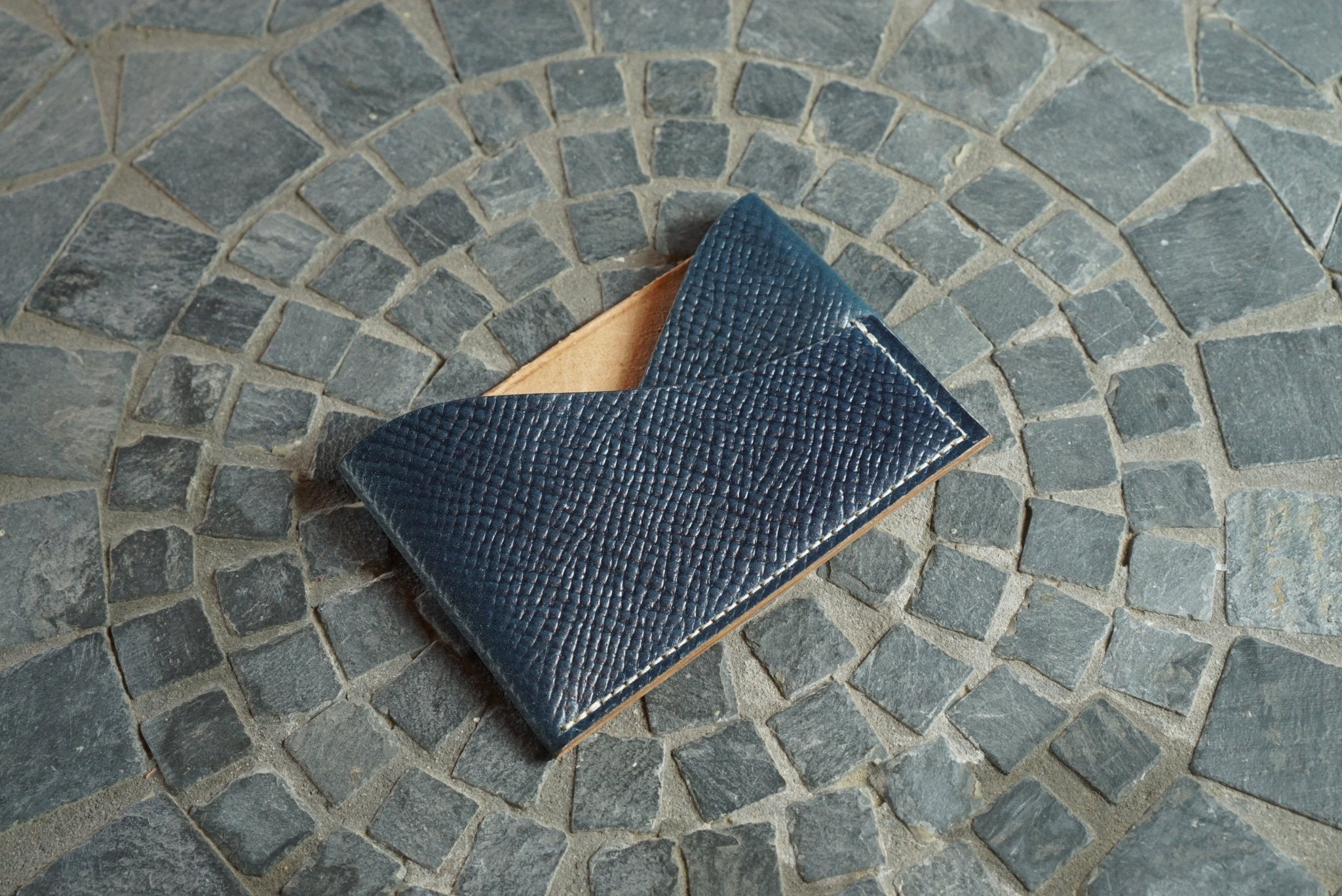 Sentinel Wallet | Russian Print Navy Shell Cordovan | Guarded Goods