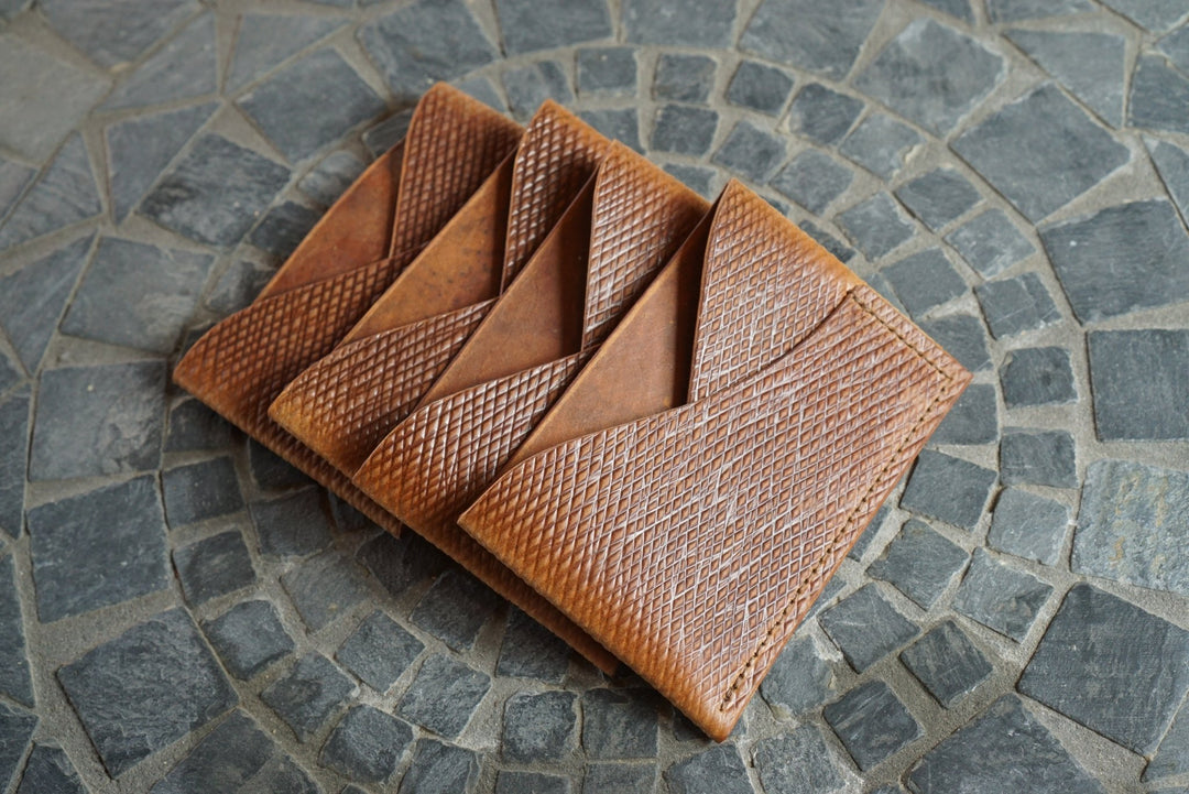 Sentinel - Russian Print Gold Birch Tar Shell Cordovan Front Pocket