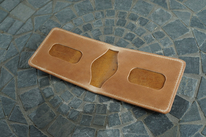 Stronghold - Cognac and Natural Shell Cordovan Shinki Hikaku (Japan) Bifold