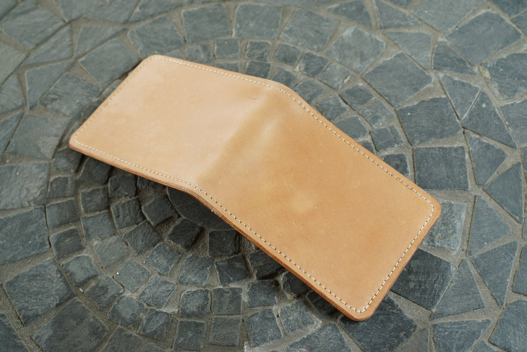 Stronghold - Unglazed Natural Shell Cordovan (Comipel) and Cognac Shell Cordovan Shinki Hikaku (Japan) Bifold