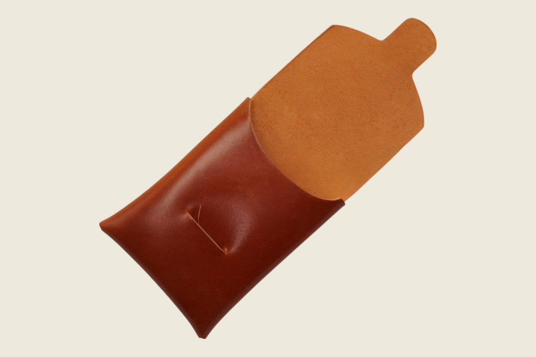 Ward - Horween (USA) Amaretto Shell Cordovan Front Pocket