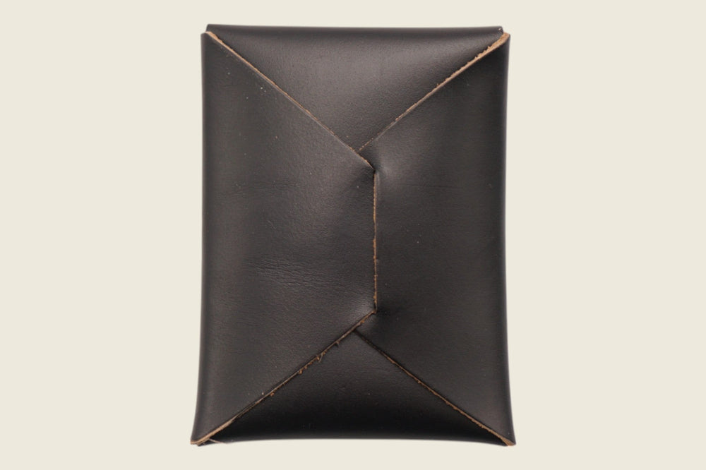 Ward - Horween (USA) Black Chromexcel Horsehide Front Pocket