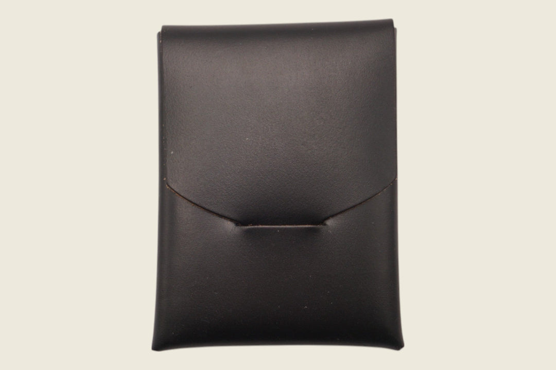 Ward - Horween (USA) Black Chromexcel Horsehide Front Pocket