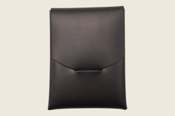 Ward - Horween (USA) Black Chromexcel Horsehide Front Pocket