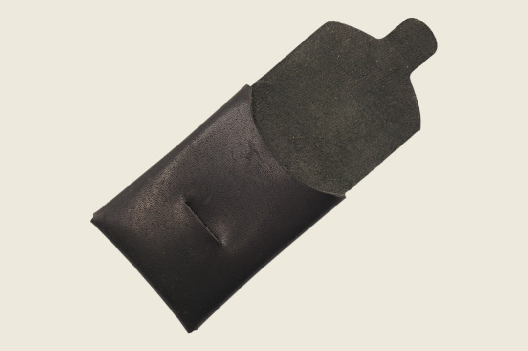 Ward - Horween (USA) Black Dublin Horsehide Front Pocket