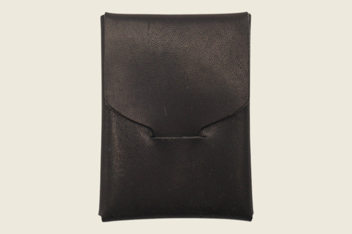 Ward - Horween (USA) Black Dublin Horsehide Front Pocket