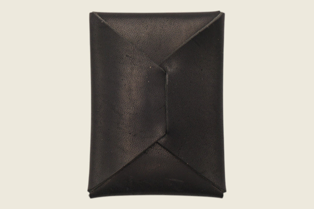 Ward - Horween (USA) Black Dublin Horsehide Front Pocket
