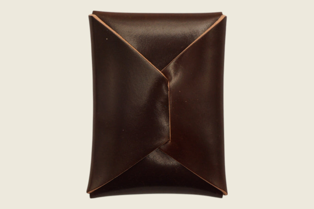 Ward - Horween (USA) Dark Cognac Shell Cordovan Front Pocket