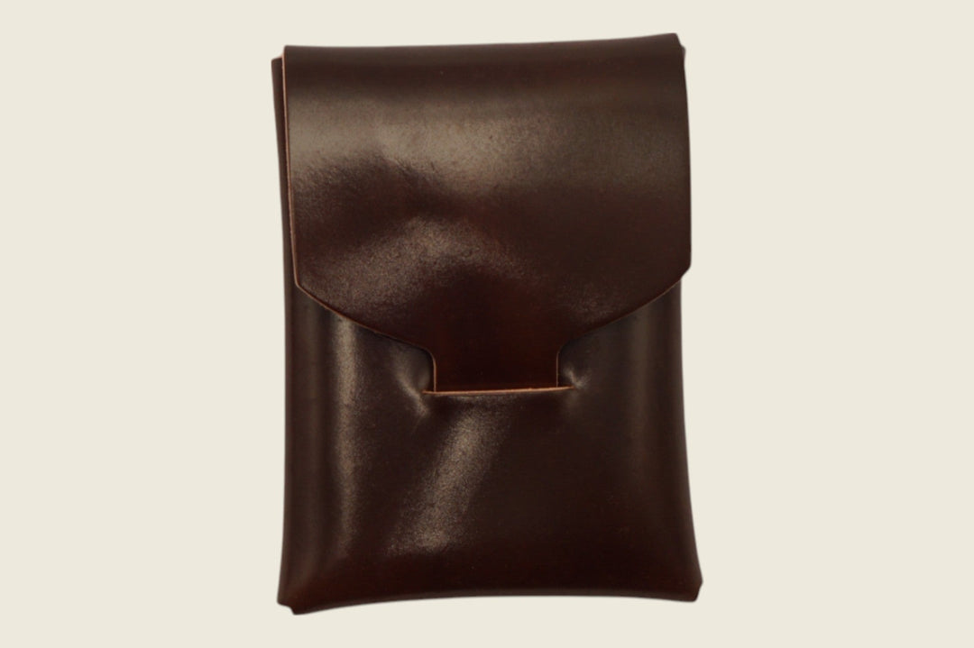 Ward - Horween (USA) Dark Cognac Shell Cordovan Front Pocket