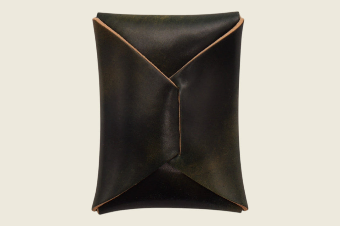 Ward - Horween (USA) Marbled Black Shell Cordovan Front Pocket