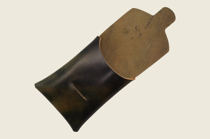 Ward - Horween (USA) Marbled Black Shell Cordovan Front Pocket