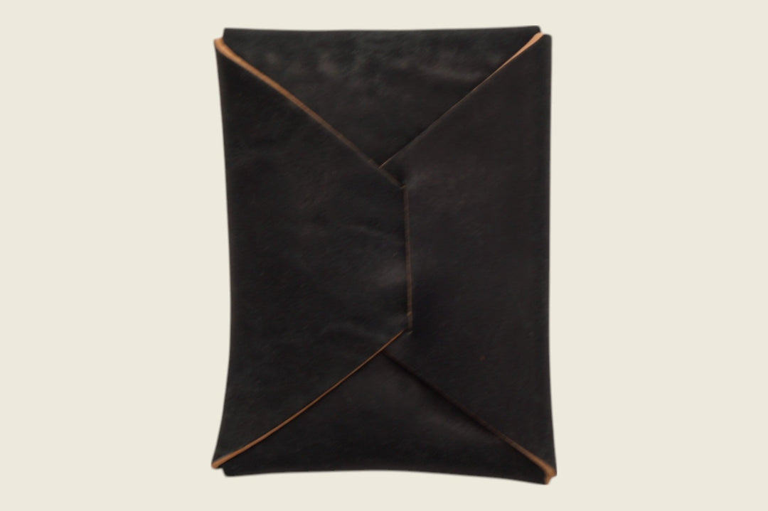 Ward - Horween (USA) Tumbled Black Shell Cordovan Front Pocket