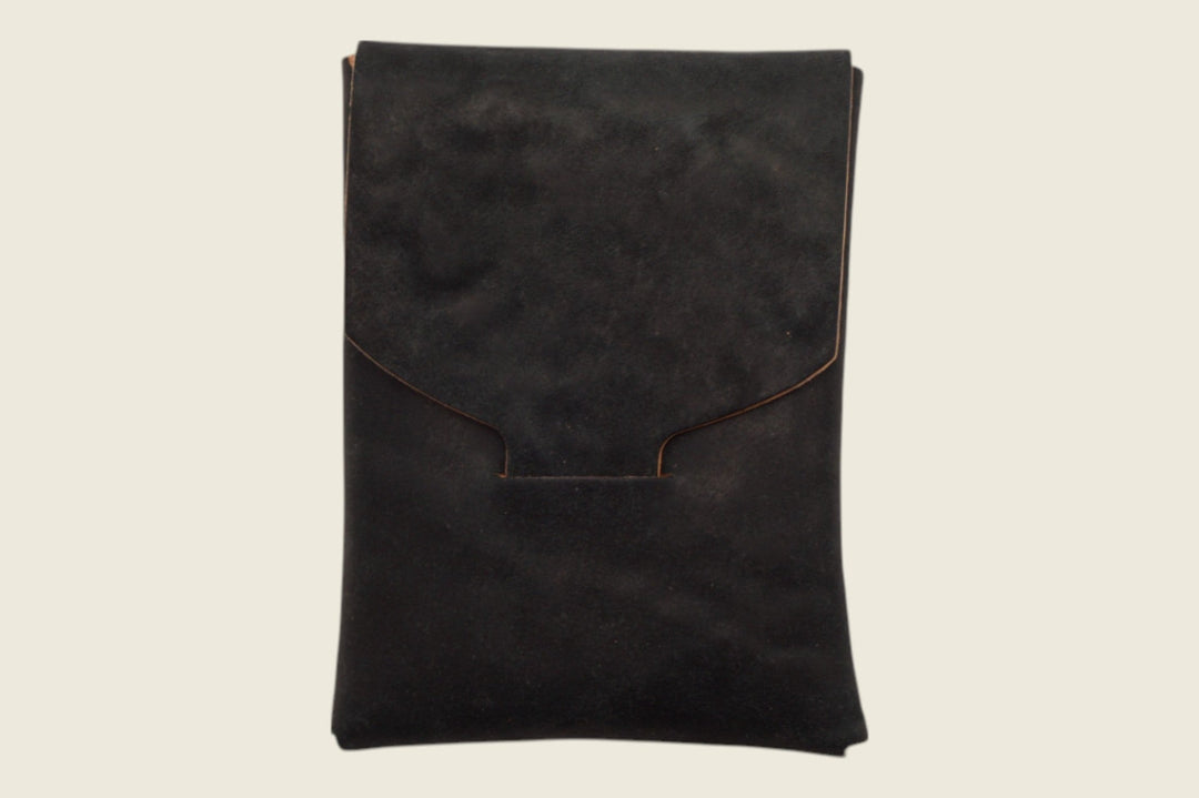 Ward - Horween (USA) Tumbled Black Shell Cordovan Front Pocket
