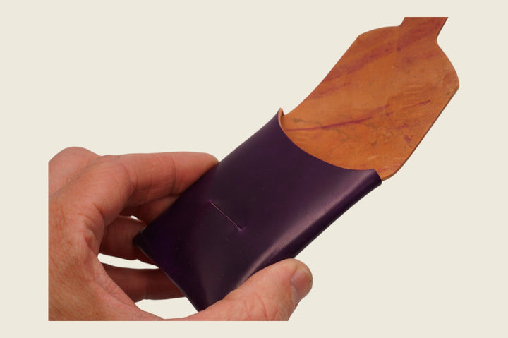 Ward - Horween (USA) Violet Shell Cordovan Front Pocket