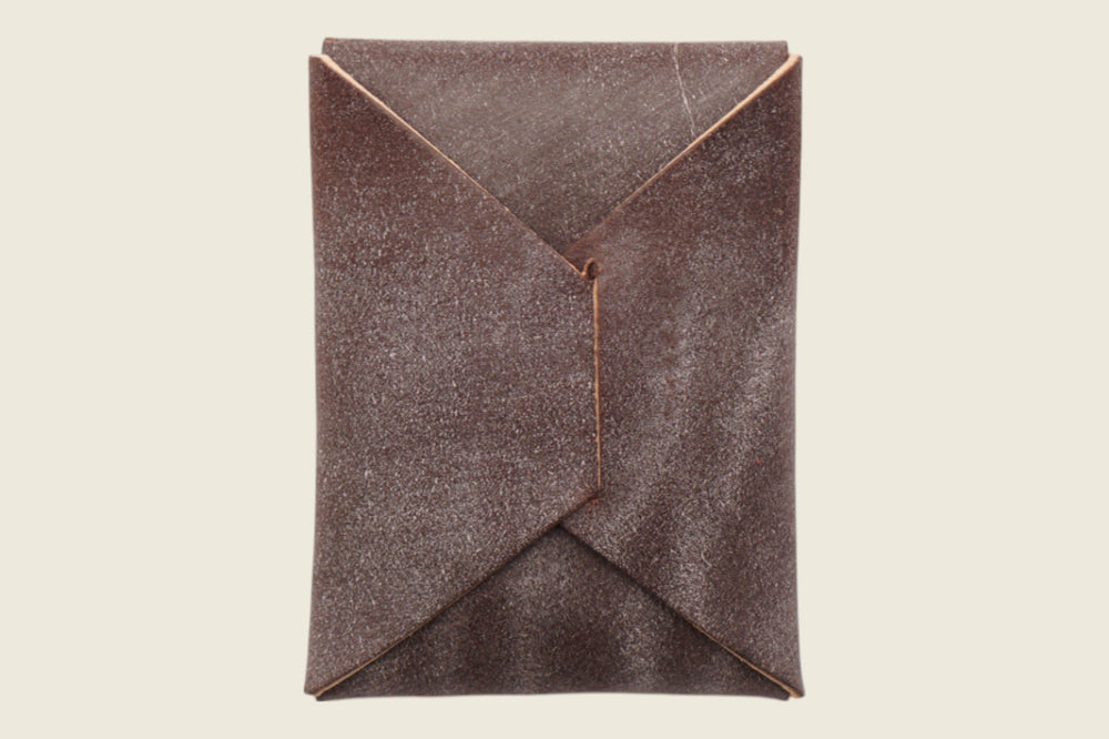 Ward - J&FJ Baker (UK) Brown Waxed Flesh Calfskin Front Pocket