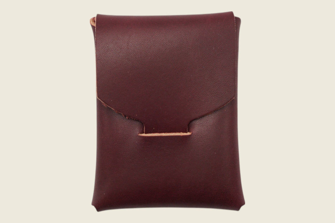 Ward - S.B. Foot (USA) Black Cherry Featherstone Steerhide Front Pocket